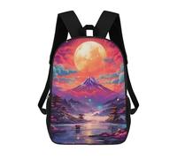 sinyumoney Mochila Escolar Impresa En 3D Colorful Painting Nature Mochila Infantil Mochila Escolar Linda Mochila Impermeable De Moda Informal Para Niños 17inch