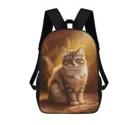 sinyumoney Mochila Escolar Impresa En 3D Cute And Beautiful Cat Mochila Infantil Mochila Escolar Linda Mochila Impermeable De Moda Informal Para Niños 17inch
