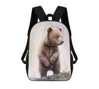 sinyumoney Mochila Escolar Impresa En 3D Cute Baby Bear Painting Mochila Infantil Mochila Escolar Linda Mochila Impermeable De Moda Informal Para Niños 17inch