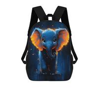 sinyumoney Mochila Escolar Impresa En 3D Cute Baby Elephant Painting Mochila Infantil Mochila Escolar Linda Mochila Impermeable De Moda Informal Para Niños 17inch