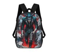 sinyumoney Mochila Escolar Impresa En 3D Demon King of Heart Mochila Infantil Mochila Escolar Linda Mochila Impermeable De Moda Informal Para Niños 17inch