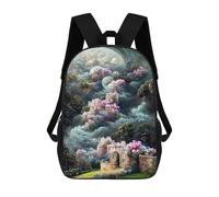 sinyumoney Mochila Escolar Impresa En 3D Fantasy Cloud Cityscape Mochila Infantil Mochila Escolar Linda Mochila Impermeable De Moda Informal Para Niños 17inch