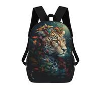sinyumoney Mochila Escolar Impresa En 3D Fantasy Magic Leopard Mochila Infantil Mochila Escolar Linda Mochila Impermeable De Moda Informal Para Niños 17inch
