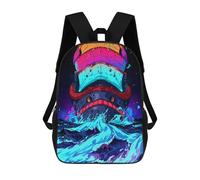 sinyumoney Mochila Escolar Impresa En 3D Galactic Sea Monsters Mochila Infantil Mochila Escolar Linda Mochila Impermeable De Moda Informal Para Niños 17inch