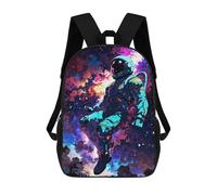 sinyumoney Mochila Escolar Impresa En 3D Lost in The Cosmic Ballet Mochila Infantil Mochila Escolar Linda Mochila Impermeable De Moda Informal Para Niños 17inch