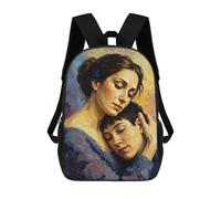 sinyumoney Mochila Escolar Impresa En 3D Mother And Child Embrace Mochila Infantil Mochila Escolar Linda Mochila Impermeable De Moda Informal Para Niños 17inch
