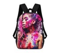 sinyumoney Mochila Escolar Impresa En 3D Naked Woman in Paint Mochila Infantil Mochila Escolar Linda Mochila Impermeable De Moda Informal Para Niños 17inch