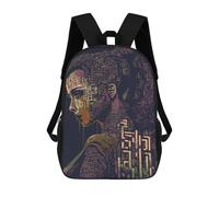 sinyumoney Mochila Escolar Impresa En 3D New Era of Beauty Mochila Infantil Mochila Escolar Linda Mochila Impermeable De Moda Informal Para Niños 17inch