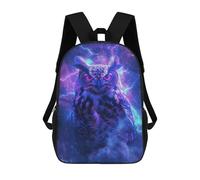 sinyumoney Mochila Escolar Impresa En 3D Owl Bird Space Mochila Infantil Mochila Escolar Linda Mochila Impermeable De Moda Informal Para Niños 17inch