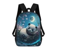 sinyumoney Mochila Escolar Impresa En 3D Panda Dreams in Flowers Mochila Infantil Mochila Escolar Linda Mochila Impermeable De Moda Informal Para Niños 17inch