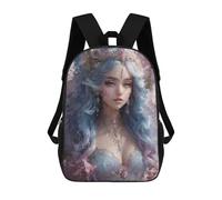 sinyumoney mochila escolar impresa en 3D para niños Boy Daydreaming Moon, gran capacidad, ideal para viajes, moda e informal, Gorgeous Surreal Girl, 17"