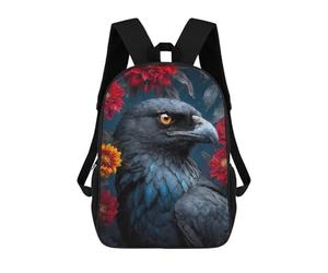 Sinyumoney - Mochila escolar impresa en 3D para niños y niñas, estilo casual y moderno, ideal para la escuela o los viajes., Inkwatch The Crows Reverie, 17"