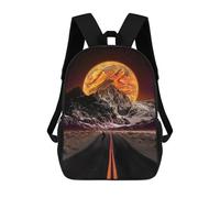 sinyumoney Mochila Escolar Impresa En 3D Road to The Cosmic Horizon Mochila Infantil Mochila Escolar Linda Mochila Impermeable De Moda Informal Para Niños 17inch