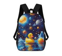 sinyumoney Mochila Escolar Impresa En 3D Space Duck Goose 3 Mochila Infantil Mochila Escolar Linda Mochila Impermeable De Moda Informal Para Niños 17inch