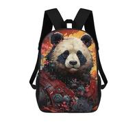 sinyumoney Mochila Escolar Impresa En 3D Steampunk Panda Art Mochila Infantil Mochila Escolar Linda Mochila Impermeable De Moda Informal Para Niños 17inch
