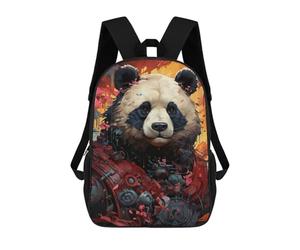 sinyumoney Mochila Escolar Impresa En 3D Steampunk Panda Art Mochila Infantil Mochila Escolar Linda Mochila Impermeable De Moda Informal Para Niños 17inch