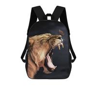 sinyumoney Mochila Escolar Impresa En 3D The Lioness And Butterfly Mochila Infantil Mochila Escolar Linda Mochila Impermeable De Moda Informal Para Niños 17inch