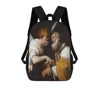 sinyumoney Mochila Escolar Impresa En 3D The Release of St Peter Mochila Infantil Mochila Escolar Linda Mochila Impermeable De Moda Informal Para Niños 17inch