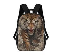sinyumoney Mochila Escolar Impresa En 3D Tiger Rising from Waves Mochila Infantil Mochila Escolar Linda Mochila Impermeable De Moda Informal Para Niños 17inch