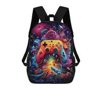 sinyumoney Mochila Escolar Impresa En 3D Vibrant Gaming Controller Artwork -45 Mochila Infantil Mochila Escolar Linda Mochila Impermeable De Moda Informal Para Niños 17inch