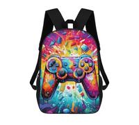 sinyumoney Mochila Escolar Impresa En 3D Vibrant Gaming Controller Artwork -6 Mochila Infantil Mochila Escolar Linda Mochila Impermeable De Moda Informal Para Niños 17inch