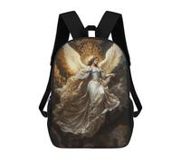 sinyumoney Mochila Escolar Impresa En 3D Wings of Radiance Mochila Infantil Mochila Escolar Linda Mochila Impermeable De Moda Informal Para Niños 17inch