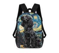 Sinyumoney Mochila Escolar Impreso 3D Para Niños Gran Bazaar Estambul Mochila Escolar Para Niños Bolsa De Viaje, Mochila De Gran Capacidad, Cocker Spaniel Inglés, 17"