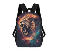 Sinyumoney Mochila Escolar Impreso 3D Para Niños, Gran Capacidad, Ideal Para Viajes Y Libros., Cosmic Lion Roar, 17"