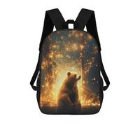 Sinyumoney Mochila Escolar Impreso 3D Para Niños, Gran Capacidad, Ideal Para Viajes Y Libros., Majestic Bear, 17"