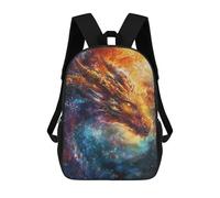 Sinyumoney Mochila Escolar Impreso 3D Para Niños, Gran Capacidad, Ideal Para Viajes Y Libros., Majestic Dragón Blaze, 17"