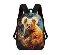 Sinyumoney Mochila Escolar Impreso 3D Para Niños, Gran Capacidad, Ideal Para Viajes Y Libros., Majestic Koala, 17"