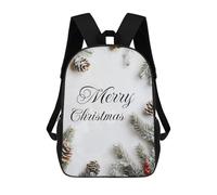 Sinyumoney Mochila Escolar Impreso 3D Para Niños Vetheuil Church in Winter Mochila Escolar Para Niños Bolsa De Viaje, Mochila De Gran Capacidad, Merry Christmas Decor, 17"