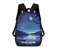 Sinyumoney Mochila Escolar Impreso 3D Para Niños Washington DC Charm USA Mochila Escolar Para Niños Bolsa De Viaje, Bolsa De Libros De Tendencia, Mochila Grande De Gran Capacidad, Cherry Springs Night
