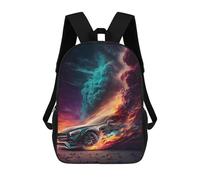 Sinyumoney Mochila Escolar Impreso 3D Para Niños Wolf, Gran Capacidad, Ideal Para Viajes, Moda Y Casual, Rápido y furioso, 17"