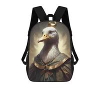 sinyumoney Mochila Escolar Infantil, 3D Impreso Lindo Bolsas De Viaje Gorilla Enchantment Niños Al Aire Libre Mochila De Ocio Para Niñas Y Mujeres, Duck Mystical Creatures, 17"