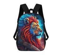 sinyumoney Mochila Escolar Infantil A Close Up of Mystic Lion Mochila Escolar Infantil De Moda Informal Mochilas De Viaje Con Estampado 3D Divertidas Y Geniales Bolsas Para Libros 17inch