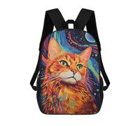 sinyumoney Mochila Escolar Infantil Abstract Cat Mochila De Moda Para Adolescentes Mochila Informal Para Niño Y Niña Mochila Escolar Para Adolescentes Mochila Impresa En 3D 17inch