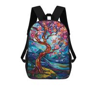 sinyumoney Mochila Escolar Infantil Abstract Cherry Blossoms Mochila De Moda Para Adolescentes Mochila Informal Para Niño Y Niña Mochila Escolar Para Adolescentes Mochila Impresa En 3D 17inch