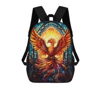 sinyumoney Mochila Escolar Infantil Abstract Colorful Phoenixx Mochila Escolar Infantil De Moda Informal Mochilas De Viaje Con Estampado 3D Divertidas Y Geniales Bolsas Para Libros 17inch