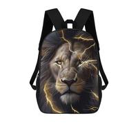 sinyumoney Mochila Escolar Infantil Angry Lion Face Animal Mochila Escolar Infantil De Moda Informal Mochilas De Viaje Con Estampado 3D Divertidas Y Geniales Bolsas Para Libros 17inch