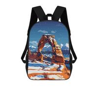 sinyumoney Mochila Escolar Infantil Arches National Park in Winter Mochila Escolar Infantil De Moda Informal Mochilas De Viaje Con Estampado 3D Divertidas Y Geniales Bolsas Para Libros 17inch
