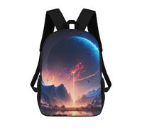 sinyumoney Mochila Escolar Infantil Astral Reflections Mochila Infantil Estampada Mochila De Viaje Para Niños Y Niñas Mochila Escolar 17inch