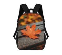 sinyumoney Mochila Escolar Infantil Autumn Leaf with Dew Drops Mochila De Moda Para Adolescentes Mochila Informal Para Niño Y Niña Mochila Escolar Para Adolescentes Mochila Impresa En 3D 17inch