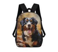 sinyumoney Mochila Escolar Infantil Bernese Mountain Dog Mochila Escolar Infantil De Moda Informal Mochilas De Viaje Con Estampado 3D Divertidas Y Geniales Bolsas Para Libros 17inch