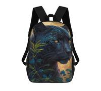 sinyumoney Mochila Escolar Infantil Black Tiger Gold Mochila Infantil Estampada Mochila De Viaje Para Niños Y Niñas Mochila Escolar 17inch