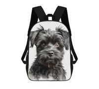 sinyumoney Mochila Escolar Infantil Black Yorkshire Terrier Mochila Escolar Infantil De Moda Informal Mochilas De Viaje Con Estampado 3D Divertidas Y Geniales Bolsas Para Libros 17inch