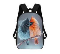 sinyumoney Mochila Escolar Infantil Blue And Red Robin Bird Mochila Infantil Estampada Mochila De Viaje Para Niños Y Niñas Mochila Escolar 17inch