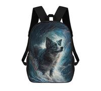 sinyumoney Mochila Escolar Infantil Border Collie Dog Mochila Infantil Estampada Mochila De Viaje Para Niños Y Niñas Mochila Escolar 17inch