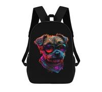 sinyumoney Mochila Escolar Infantil Border Terrier Mochila Infantil Estampada Mochila De Viaje Para Niños Y Niñas Mochila Escolar 17inch
