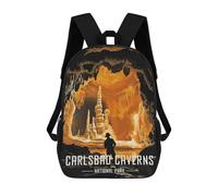 sinyumoney Mochila Escolar Infantil Carlsbad Caverns National Park Mochila Escolar Infantil De Moda Informal Mochilas De Viaje Con Estampado 3D Divertidas Y Geniales Bolsas Para Libros 17inch